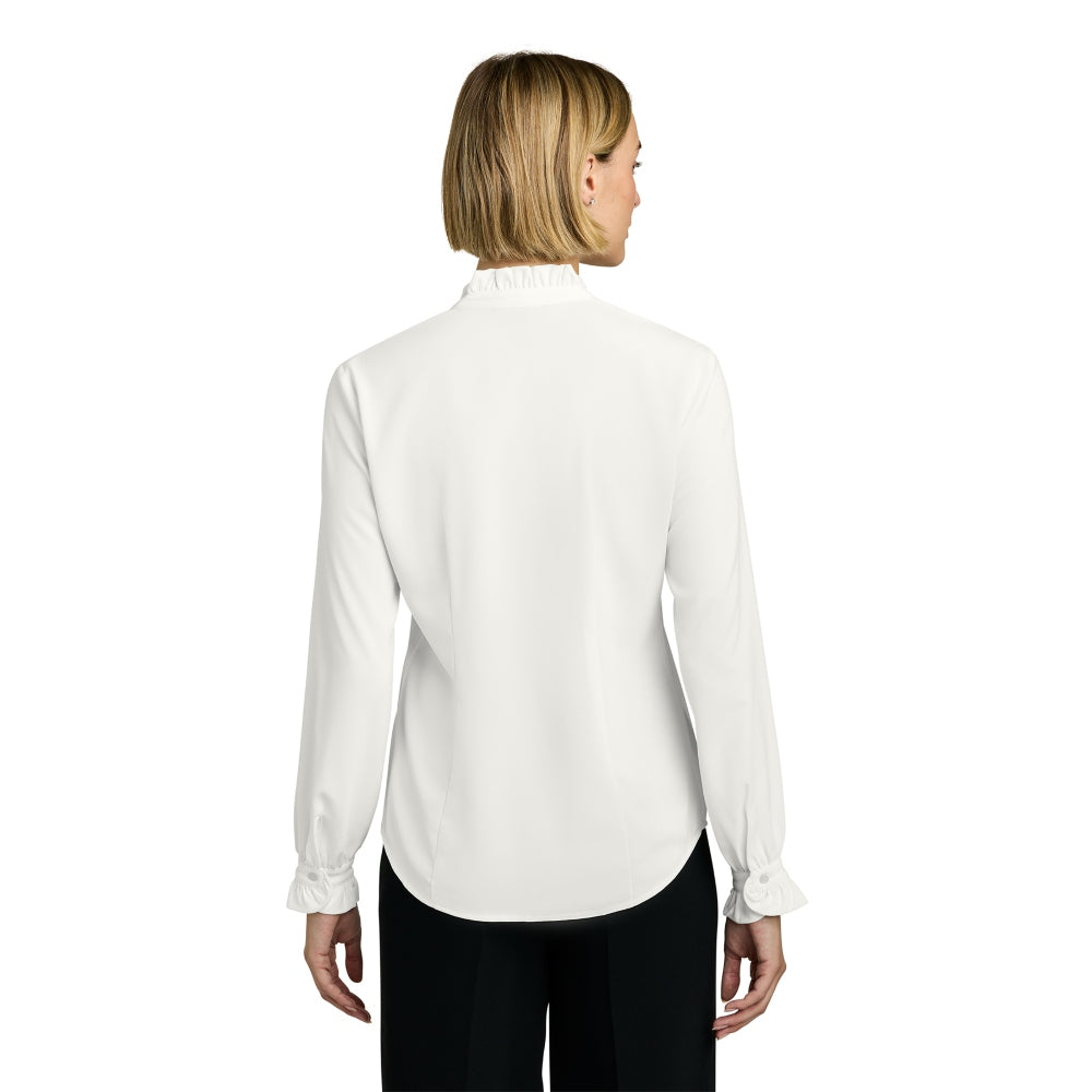 Brooks Brothers® Women’s Long Sleeve Ruffle Collar Blouse - Off White