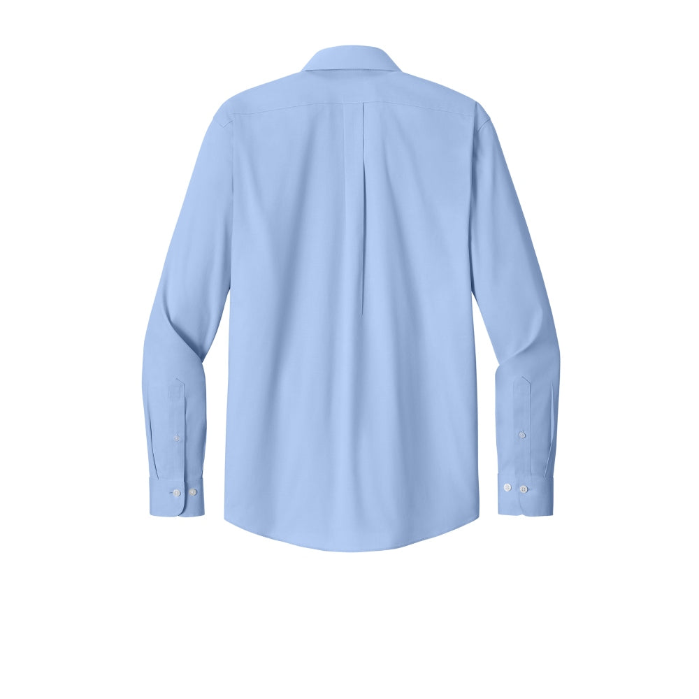 Brooks Brothers® Wrinkle-Free Stretch Pinpoint Spread Collar Shirt - Newport Blue