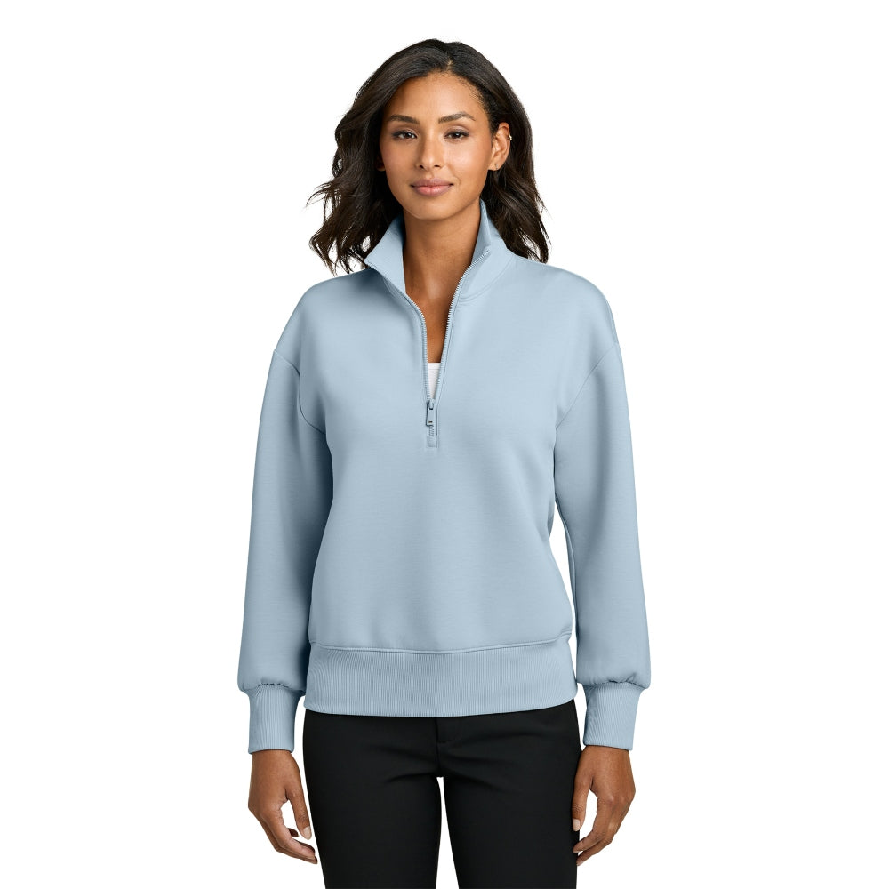 Mercer+Mettle® Women’s Soft Spacer 1/4-Zip - Celestial Blue