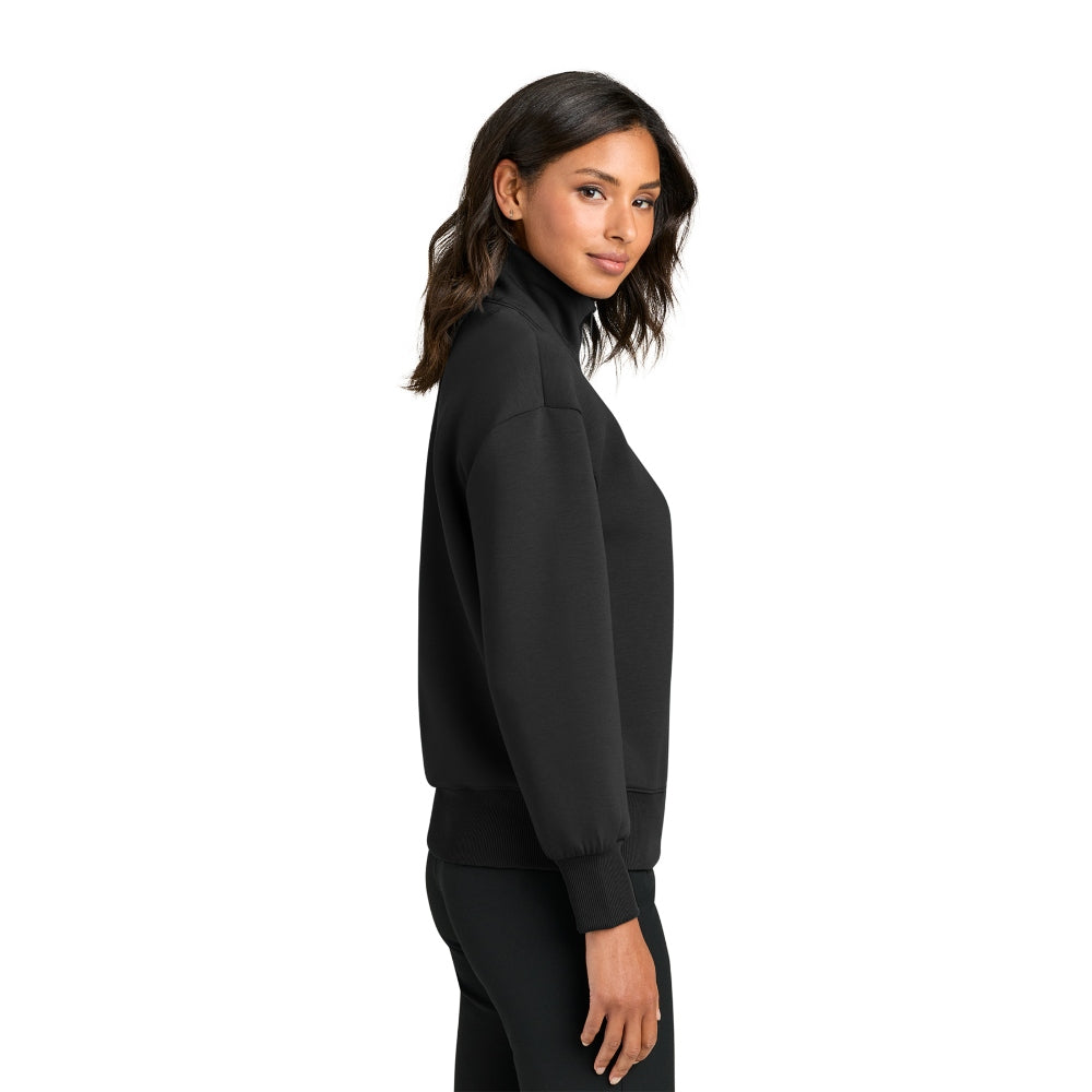 Mercer+Mettle® Women’s Soft Spacer 1/4-Zip - Deep Black