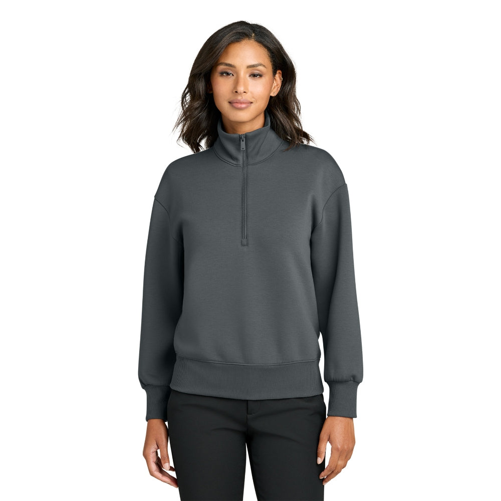 Mercer+Mettle® Women’s Soft Spacer 1/4-Zip - Storm Grey