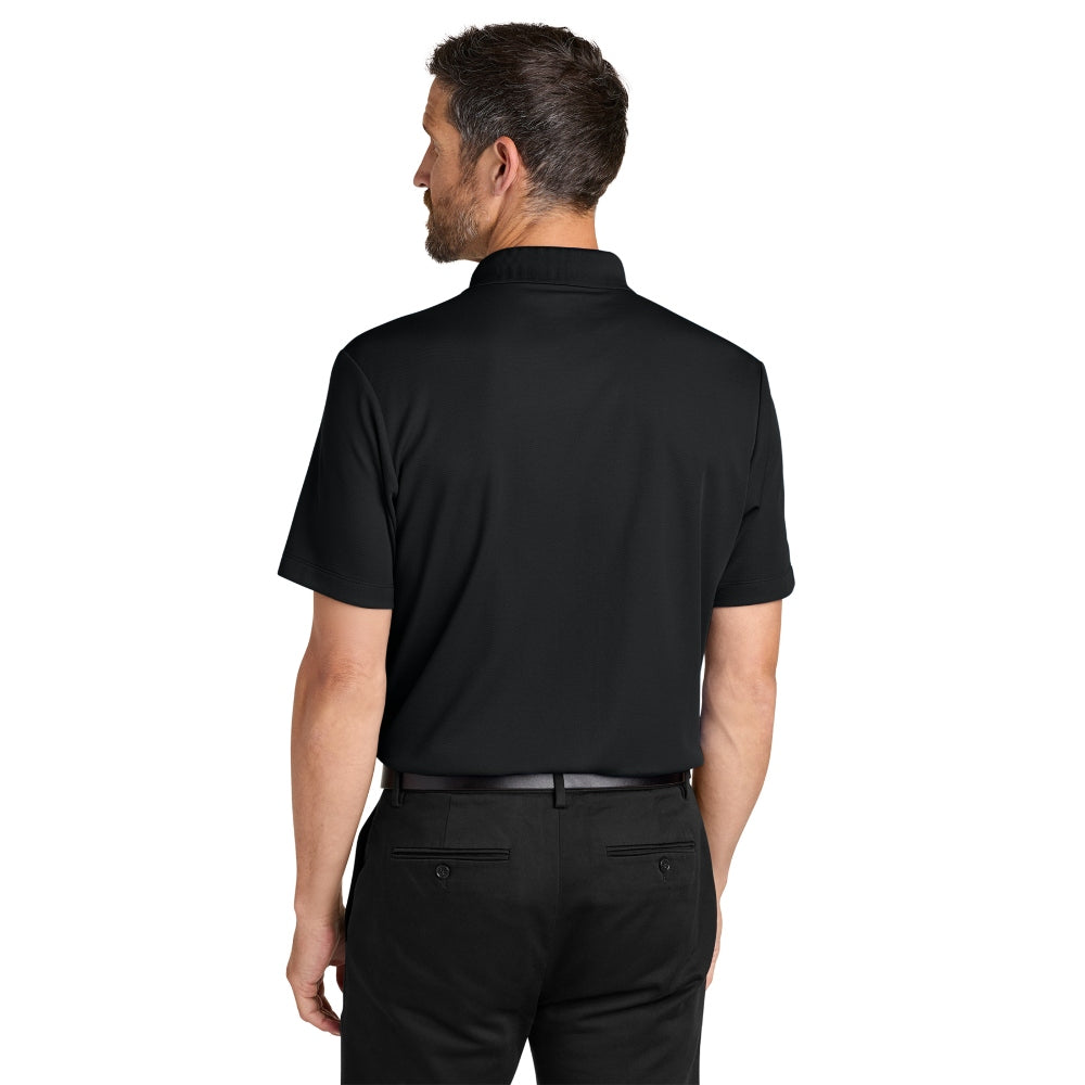 Port Authority® Plaited Pique Polo - Deep Black