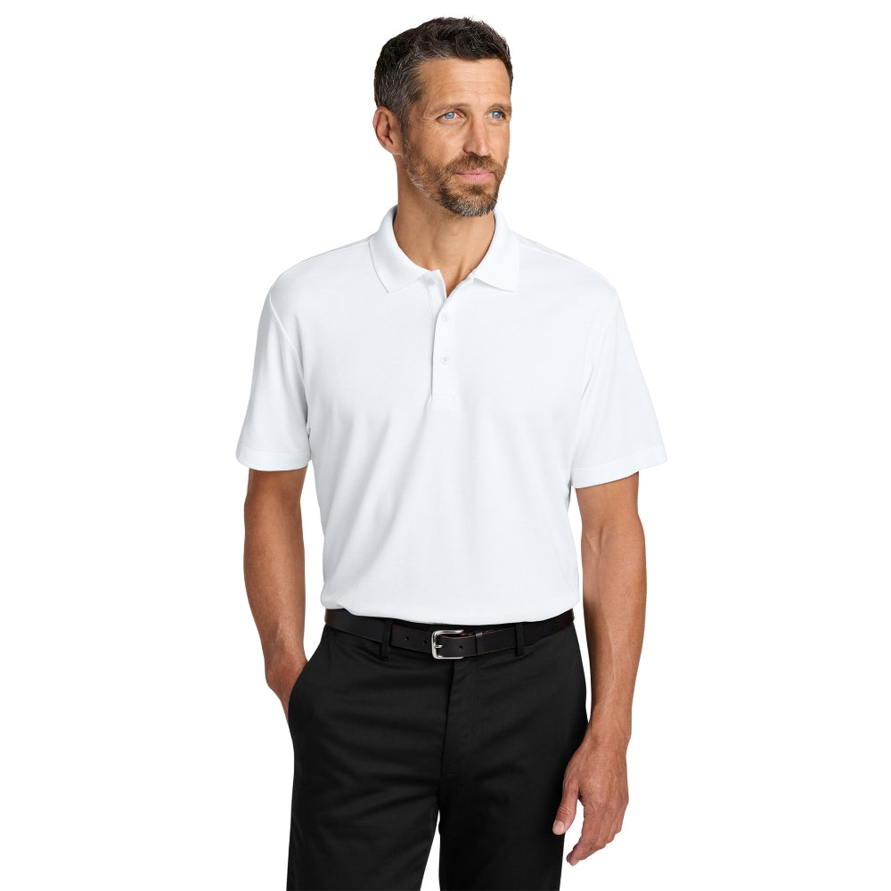 Port Authority® Plaited Pique Polo - White
