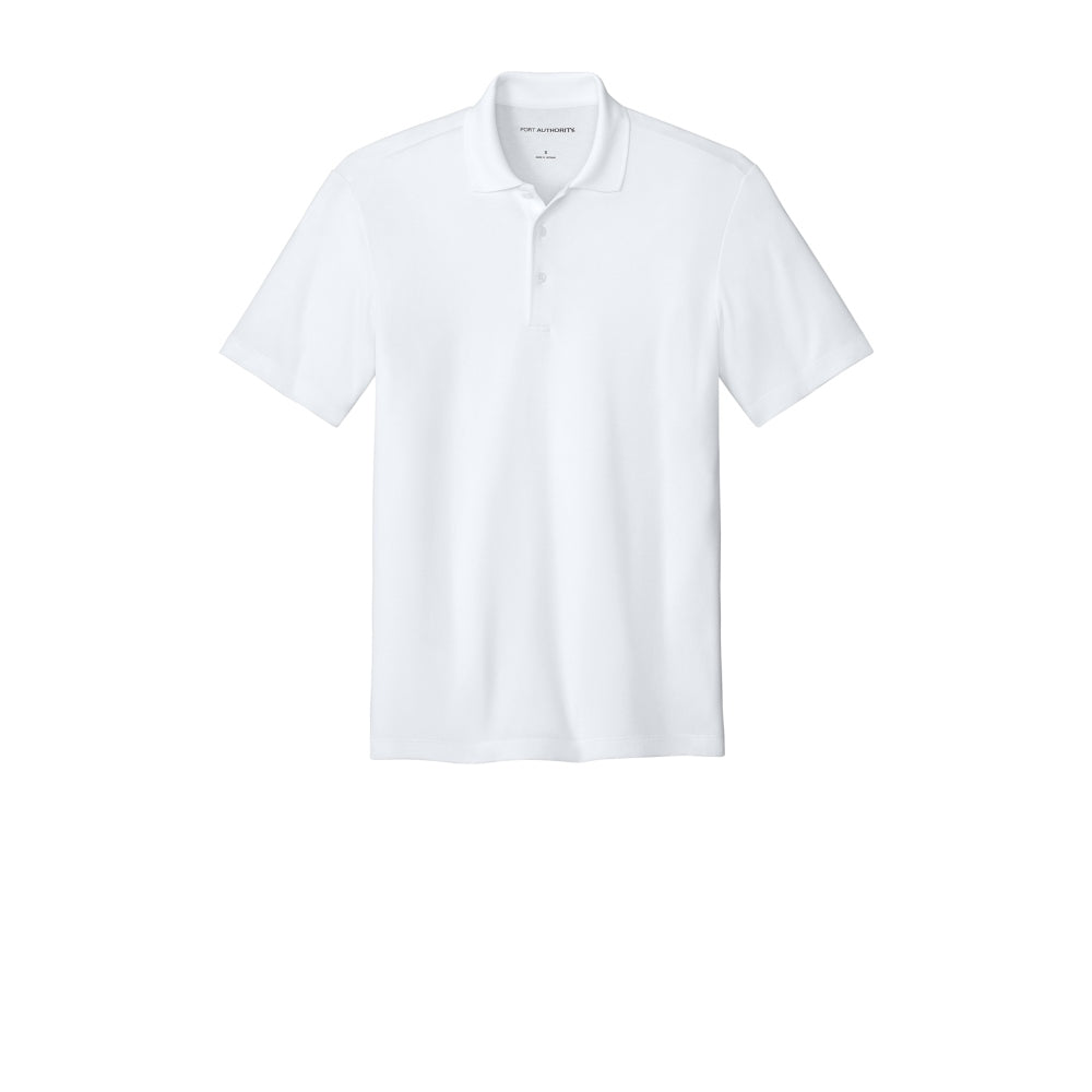 Port Authority® Plaited Pique Polo - White