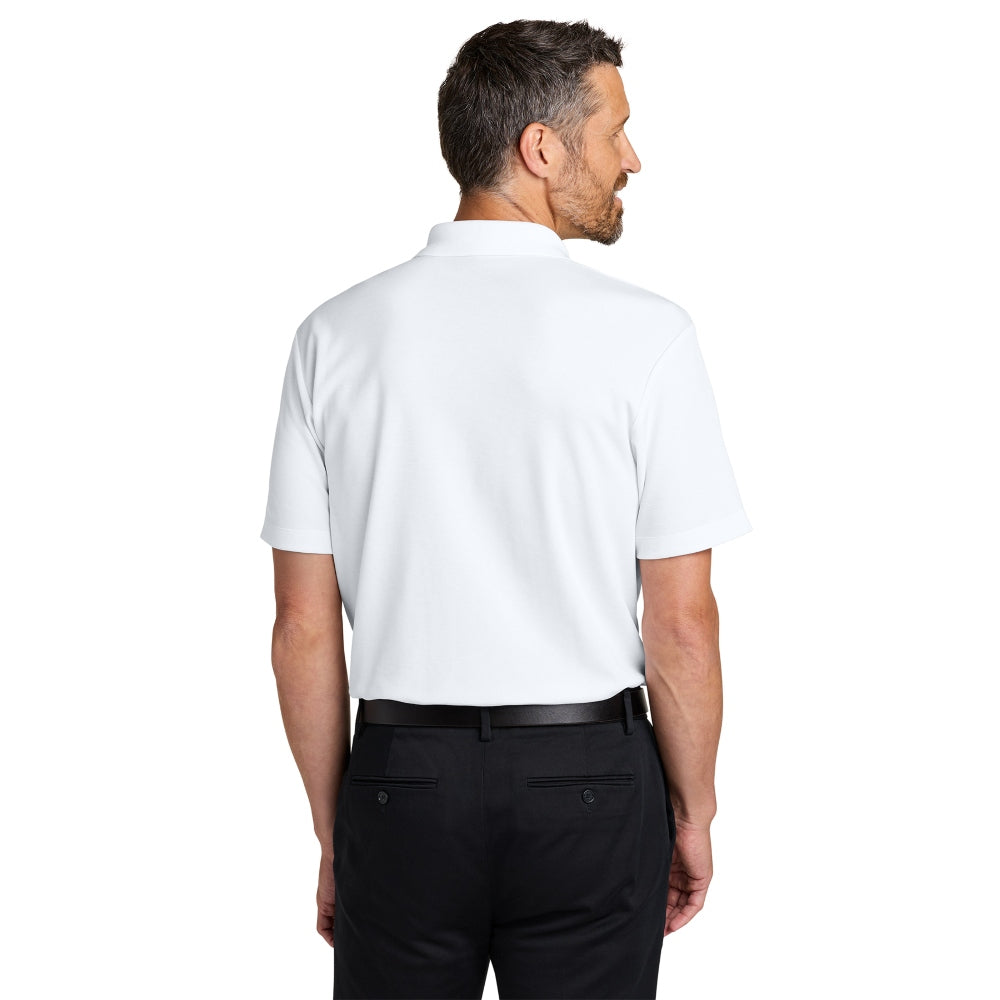 Port Authority® Plaited Pique Polo - White