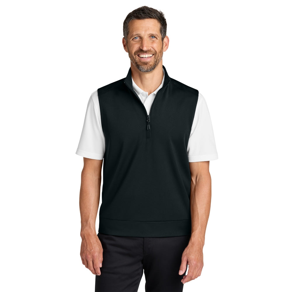 Port Authority® C-FREE® Double Knit 1/4-Zip Vest - Deep Black