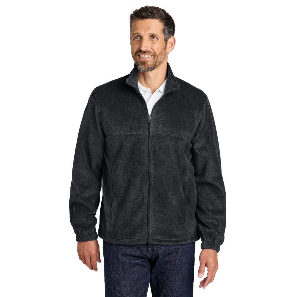Port Authority® Plush Fleece Full-Zip Jacket - Black