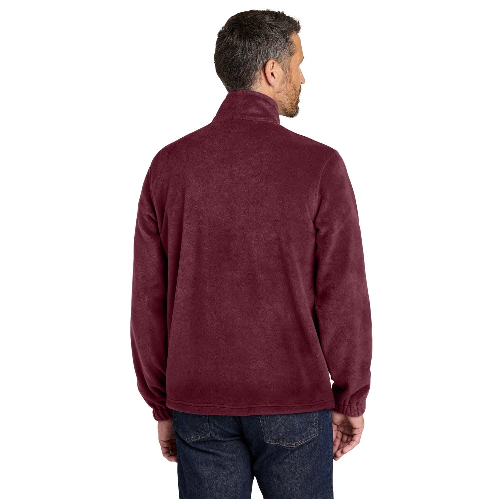 Port Authority® Plush Fleece Full-Zip Jacket - Club Burgundy