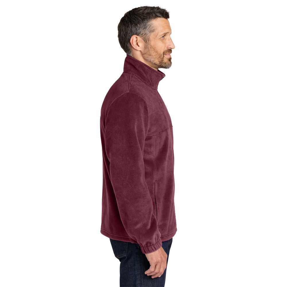 Port Authority® Plush Fleece Full-Zip Jacket - Club Burgundy