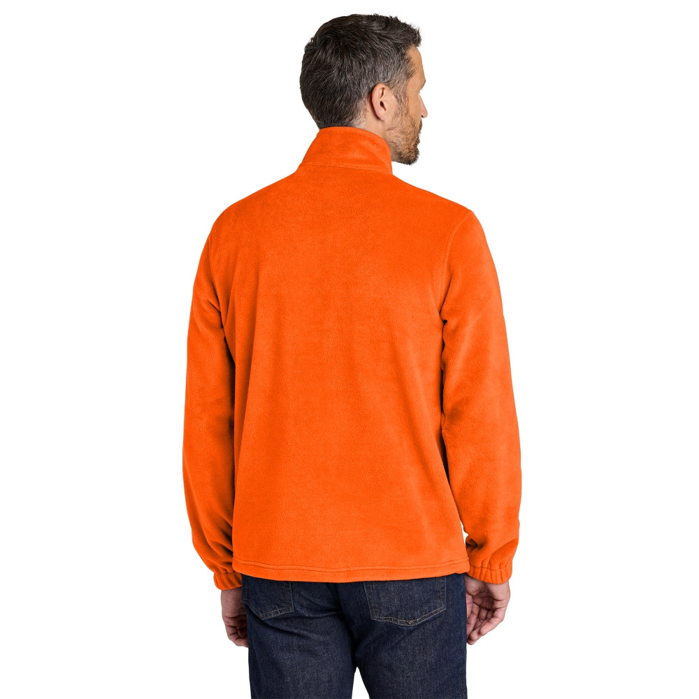 Port Authority® Plush Fleece Full-Zip Jacket - Safety Orange