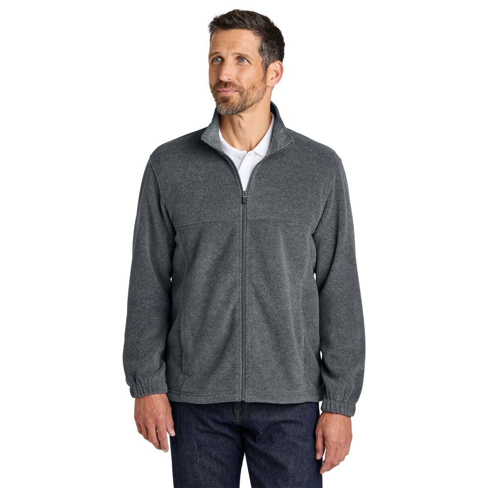 Port Authority® Plush Fleece Full-Zip Jacket - Storm Grey Heather