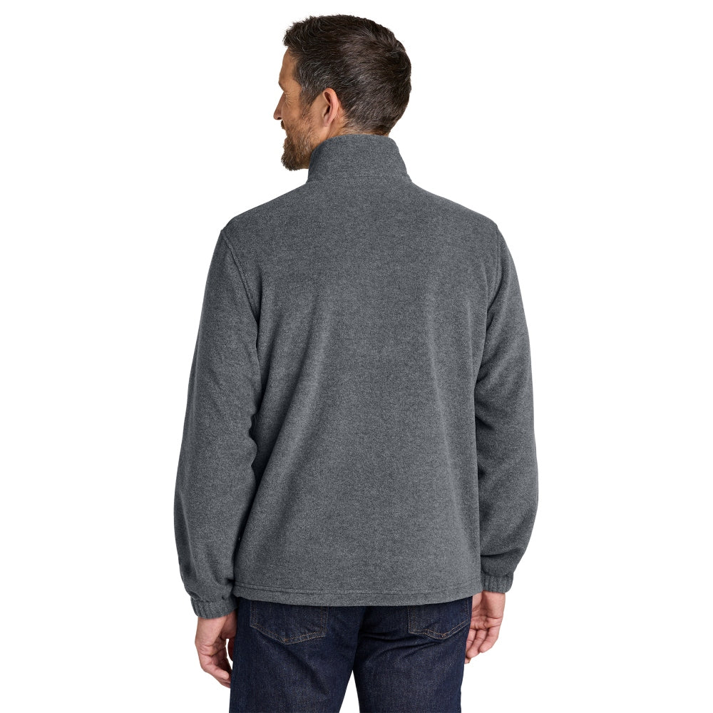 Port Authority® Plush Fleece Full-Zip Jacket - Storm Grey Heather