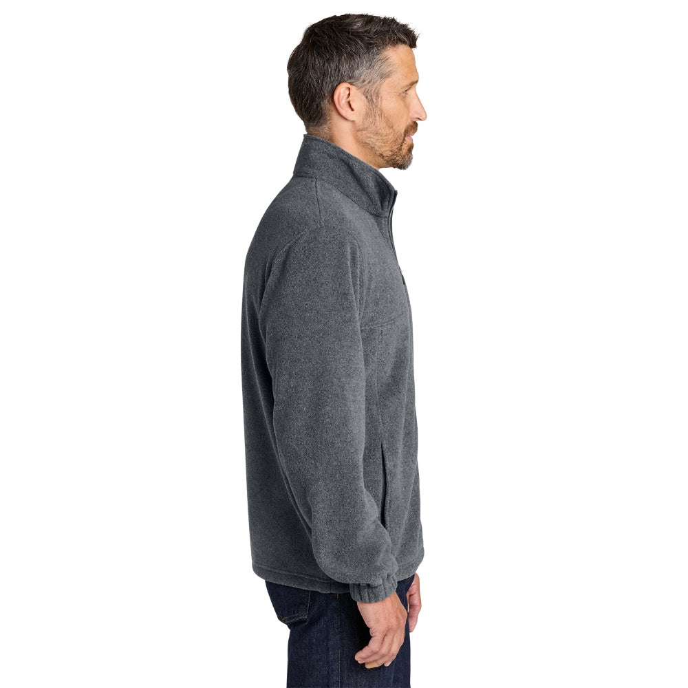 Port Authority® Plush Fleece Full-Zip Jacket - Storm Grey Heather