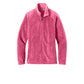 Port Authority® Women’s Plush Fleece Full-Zip Jacket - Awareness Pink