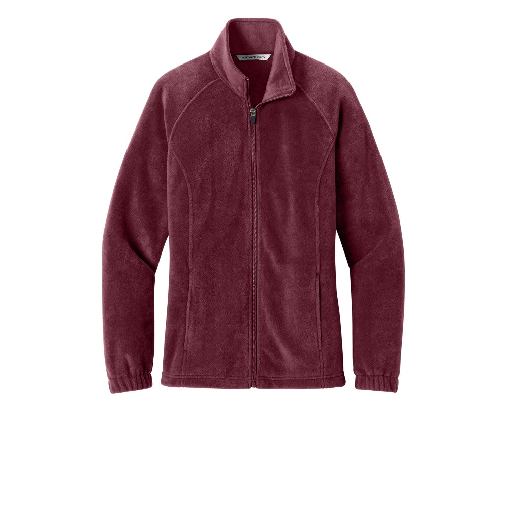Port Authority® Women’s Plush Fleece Full-Zip Jacket - Club Burgundy