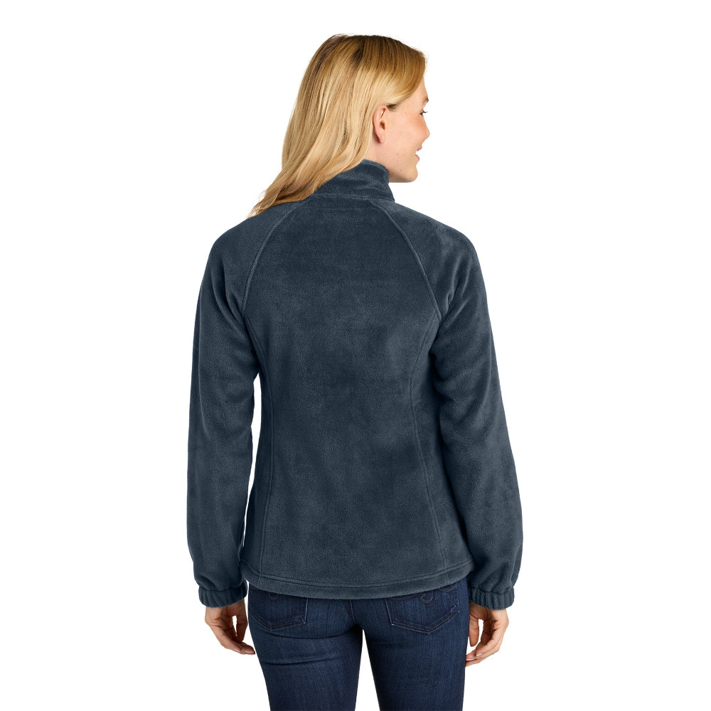 Port Authority® Women’s Plush Fleece Full-Zip Jacket - Night Navy