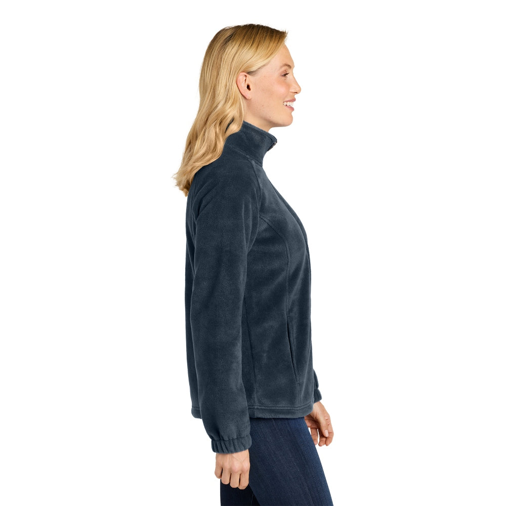 Port Authority® Women’s Plush Fleece Full-Zip Jacket - Night Navy