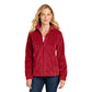 Port Authority® Women’s Plush Fleece Full-Zip Jacket - Rich Red
