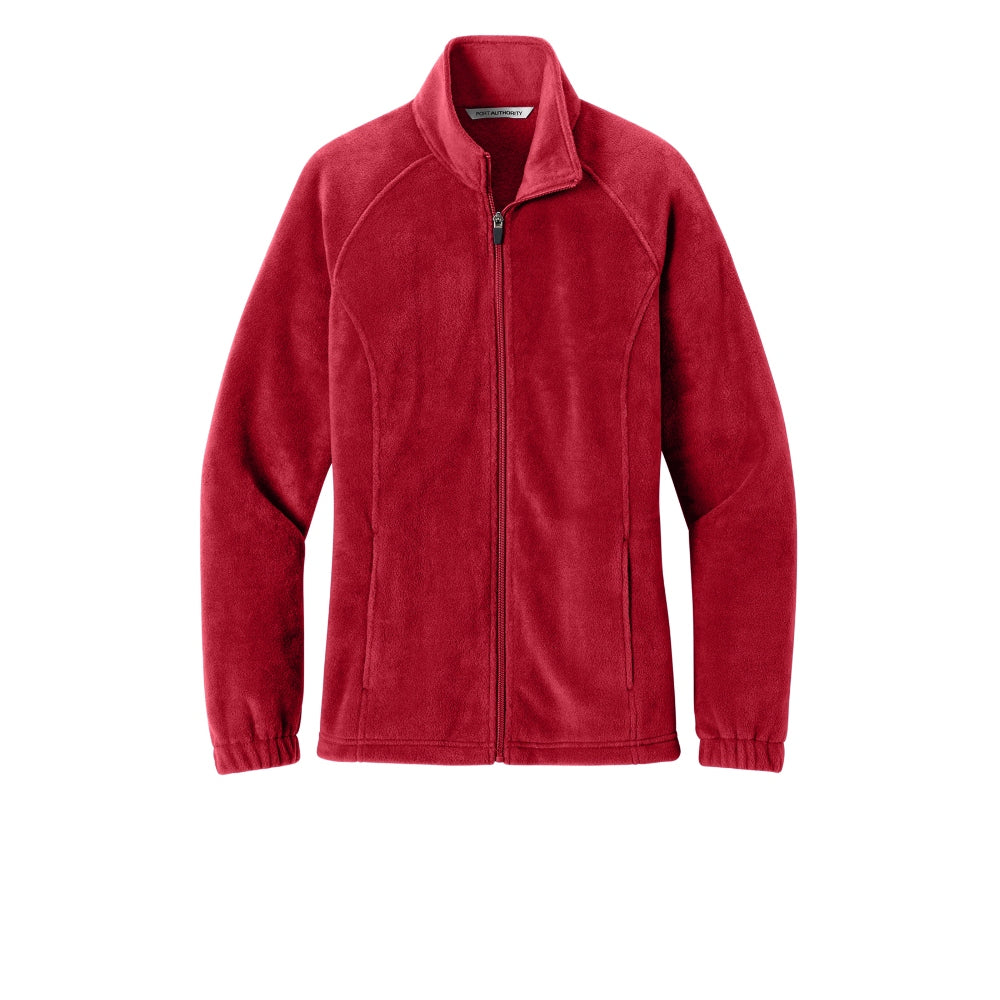 Port Authority® Women’s Plush Fleece Full-Zip Jacket - Rich Red