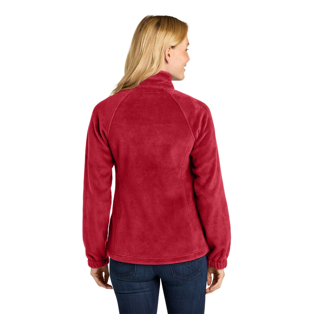Port Authority® Women’s Plush Fleece Full-Zip Jacket - Rich Red