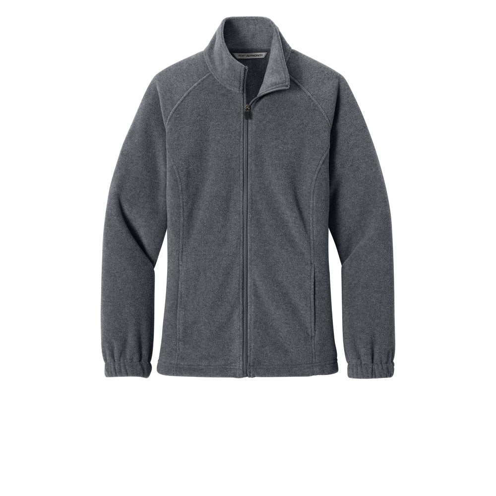Port Authority® Women’s Plush Fleece Full-Zip Jacket - Storm Grey Heather