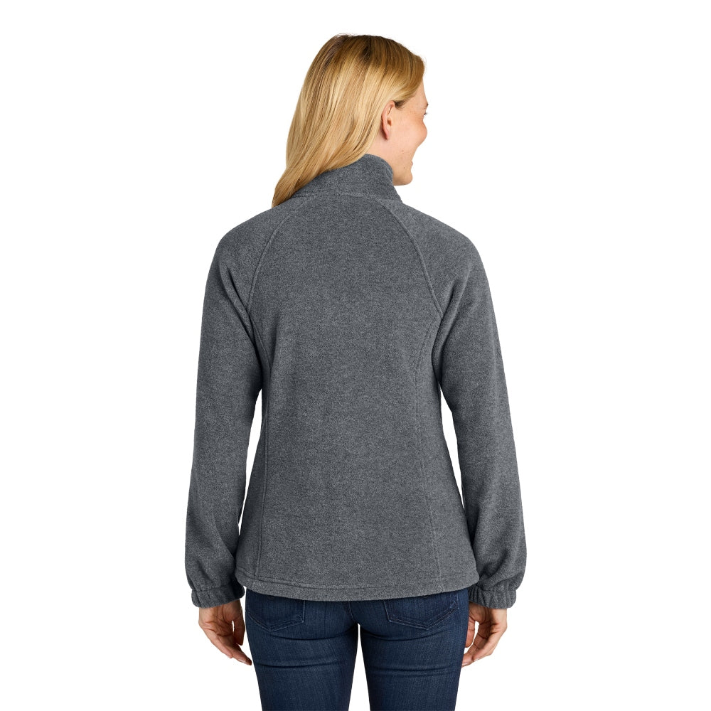 Port Authority® Women’s Plush Fleece Full-Zip Jacket - Storm Grey Heather
