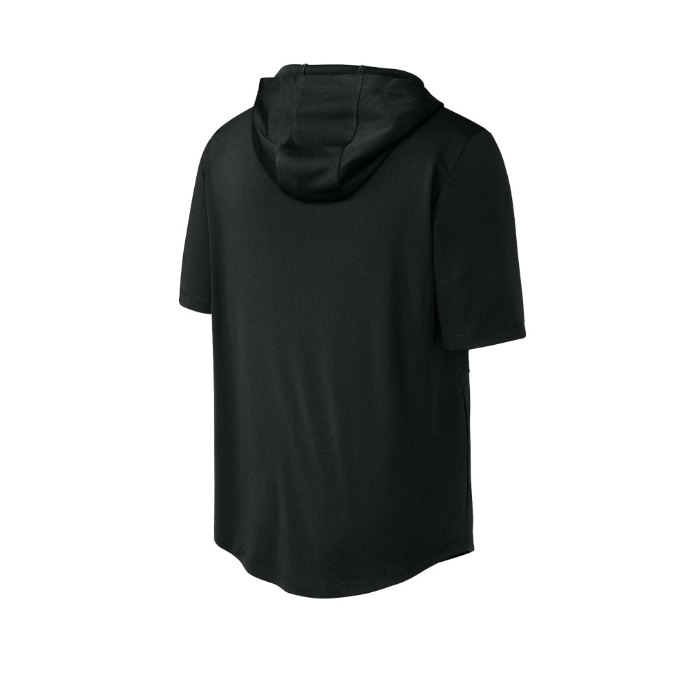 Sport-Tek® Club Short Sleeve Hoodie - Black