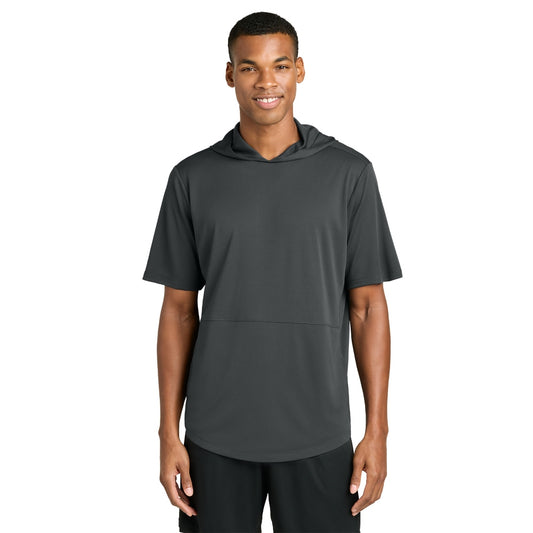 Sport-Tek® Club Short Sleeve Hoodie - Iron Grey