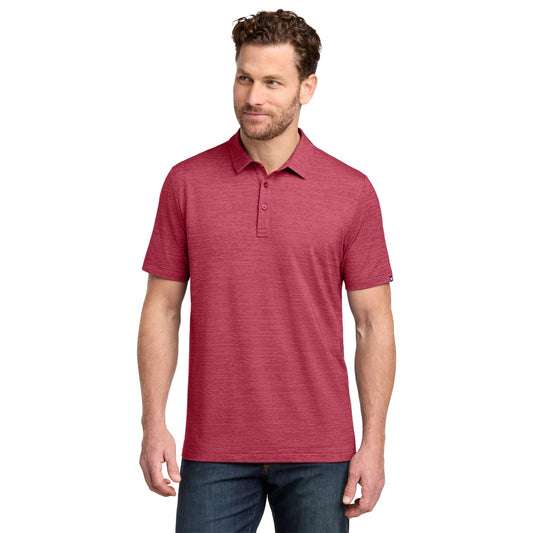 TravisMathew Crestview Polo - Scooter Red Heather
