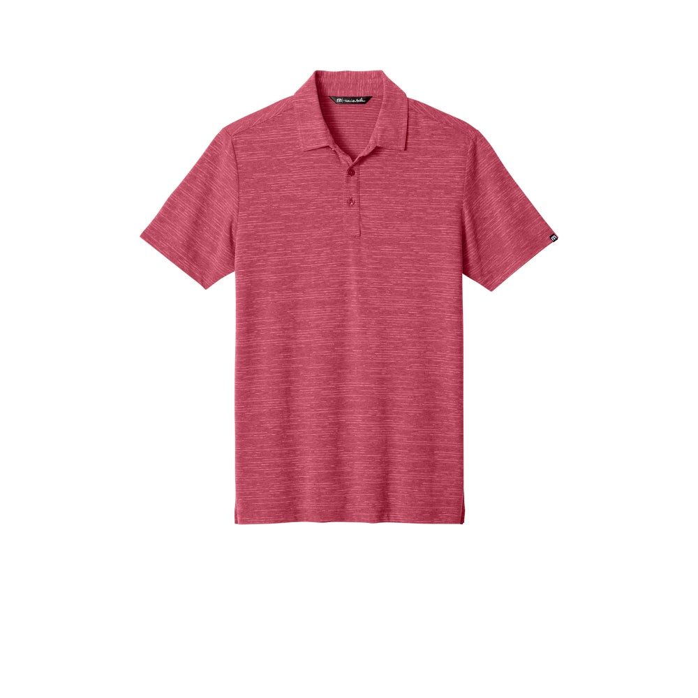 TravisMathew Crestview Polo - Scooter Red Heather