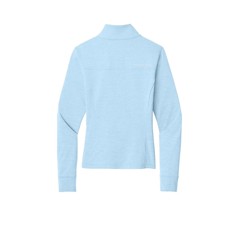 TravisMathew Women’s Onward 1/2-Zip - Airy Blue Heather
