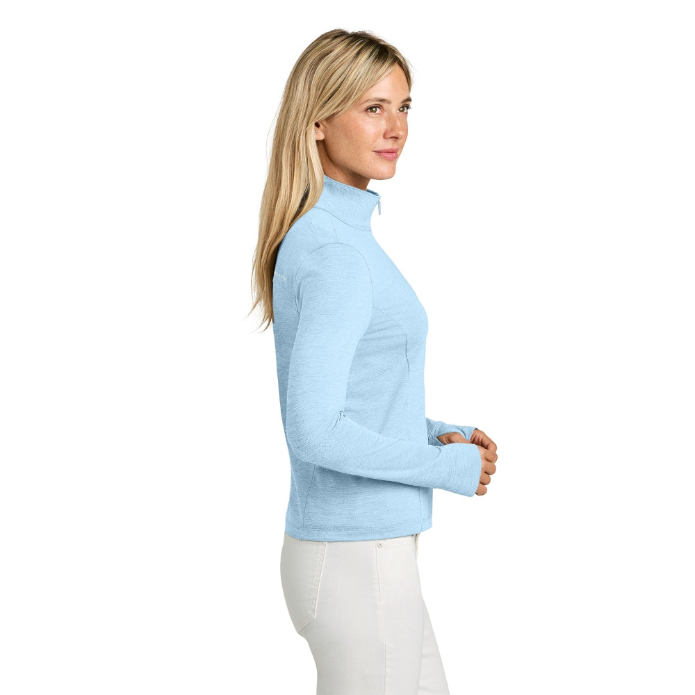 TravisMathew Women’s Onward 1/2-Zip - Airy Blue Heather