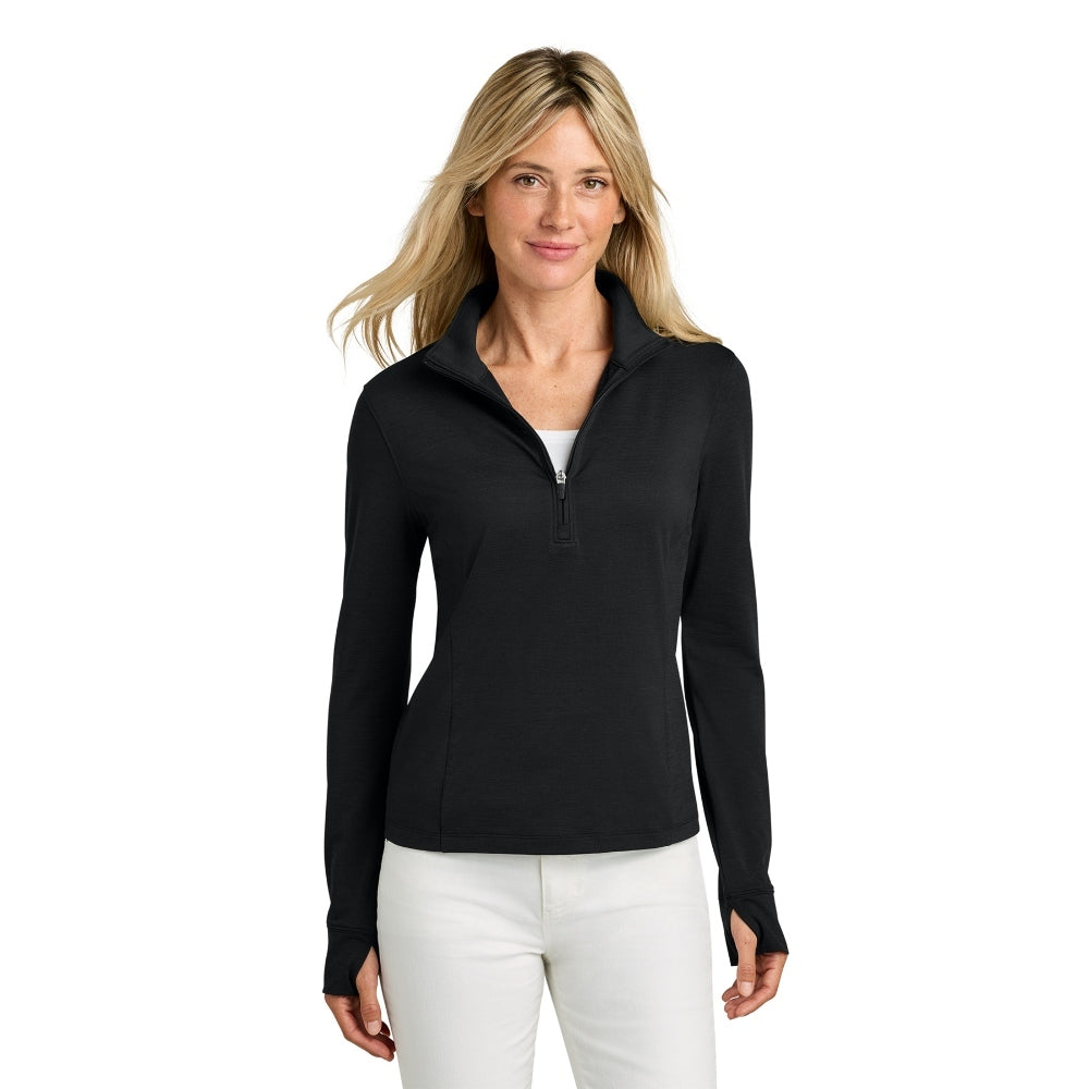 TravisMathew Women’s Onward 1/2-Zip - Black
