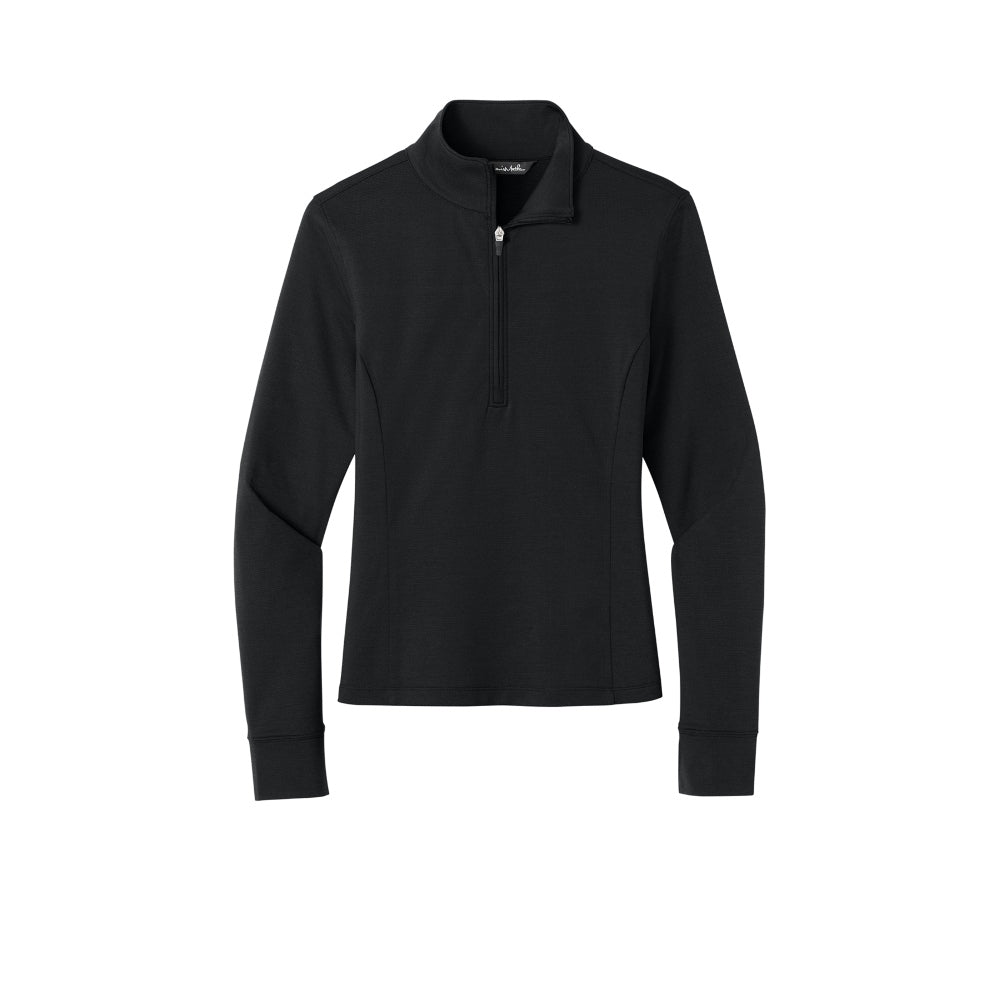 TravisMathew Women’s Onward 1/2-Zip - Black