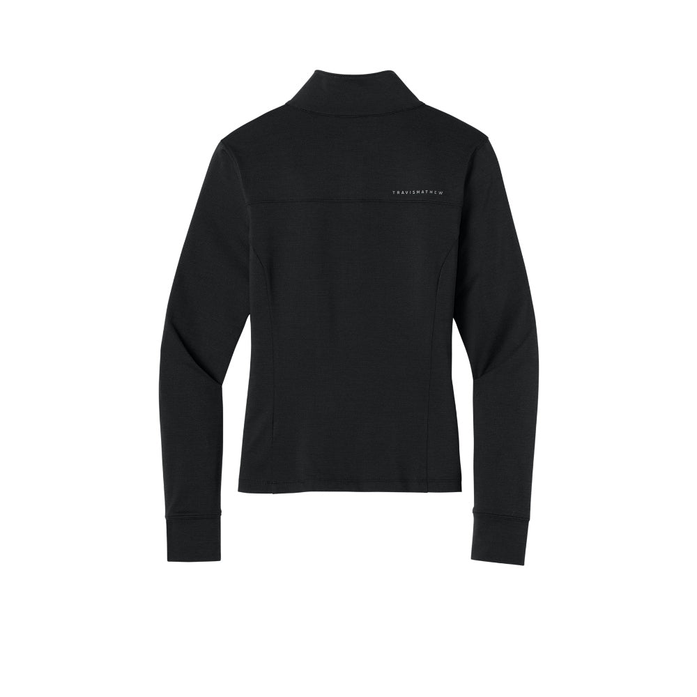 TravisMathew Women’s Onward 1/2-Zip - Black