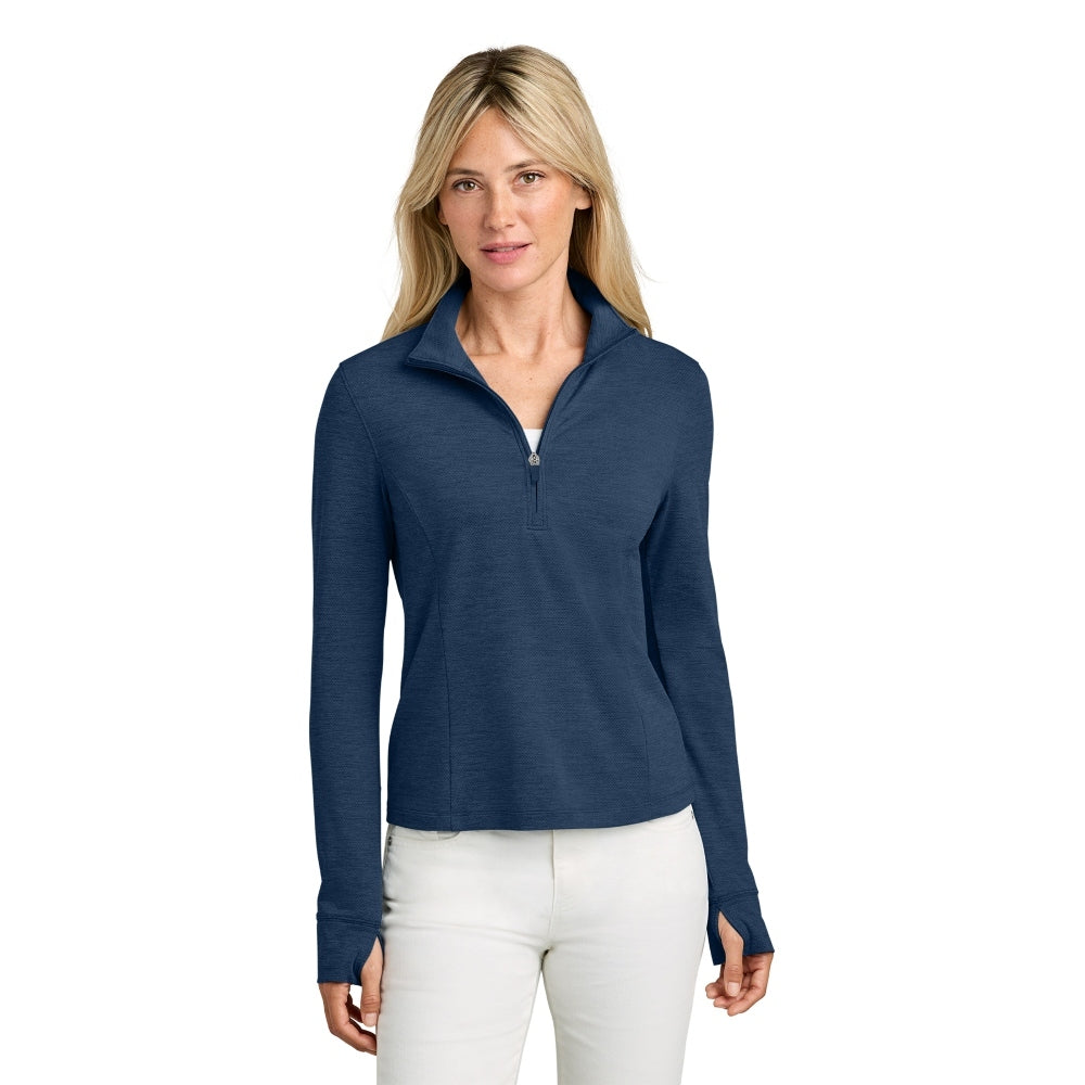 TravisMathew Women’s Onward 1/2-Zip - Navy Heather