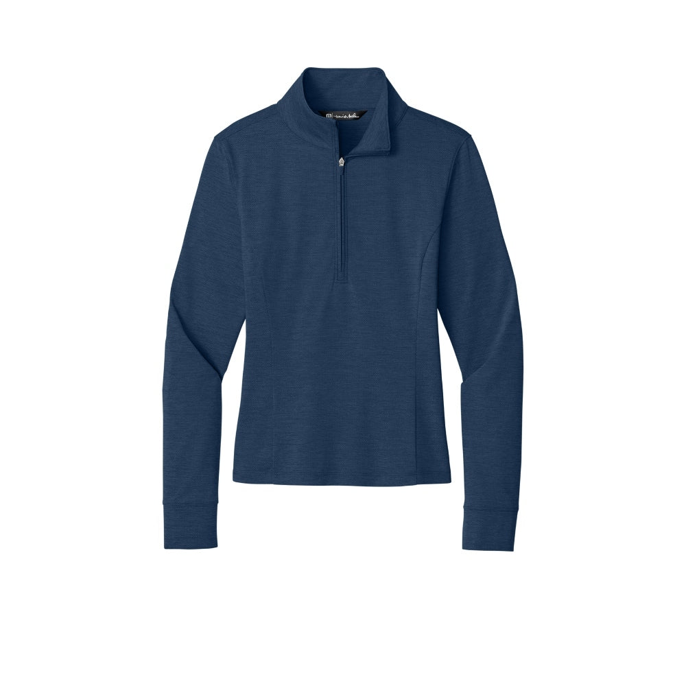 TravisMathew Women’s Onward 1/2-Zip - Navy Heather