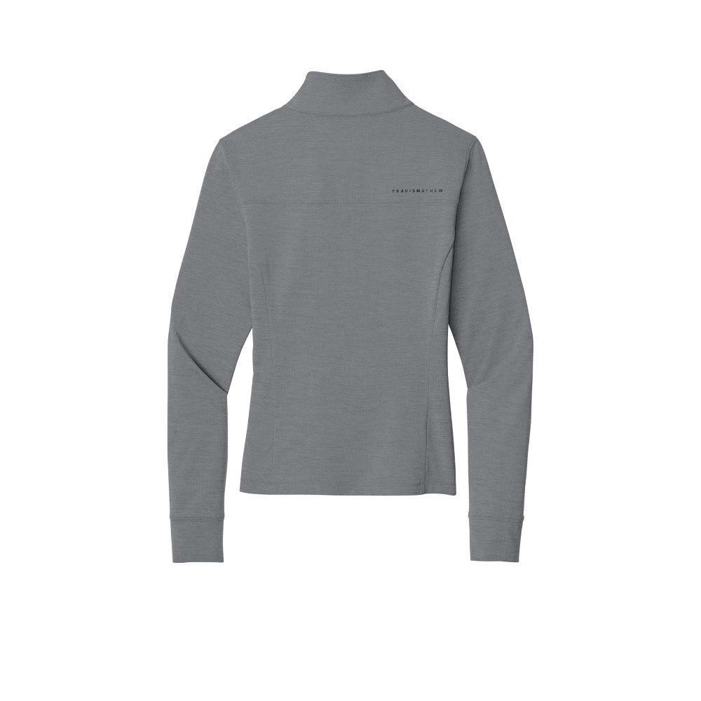 TravisMathew Women’s Onward 1/2-Zip - Quiet Shade Grey Heather