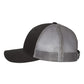 Richardson 115 Low Profile Trucker Cap - Black/Charcoal