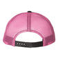 Richardson 115 Low Profile Trucker Cap - Black/Neon Pink