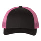 Richardson 115 Low Profile Trucker Cap - Black/Neon Pink