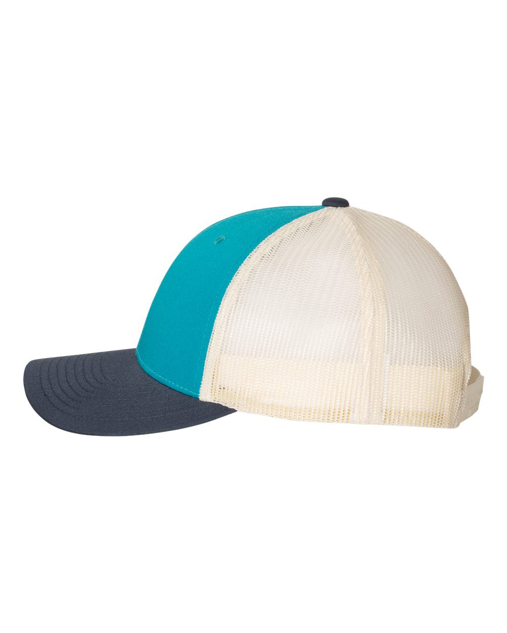 Richardson 115 Low Profile Trucker Cap - Blue Teal/Birch/Navy