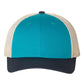 Richardson 115 Low Profile Trucker Cap - Blue Teal/Birch/Navy