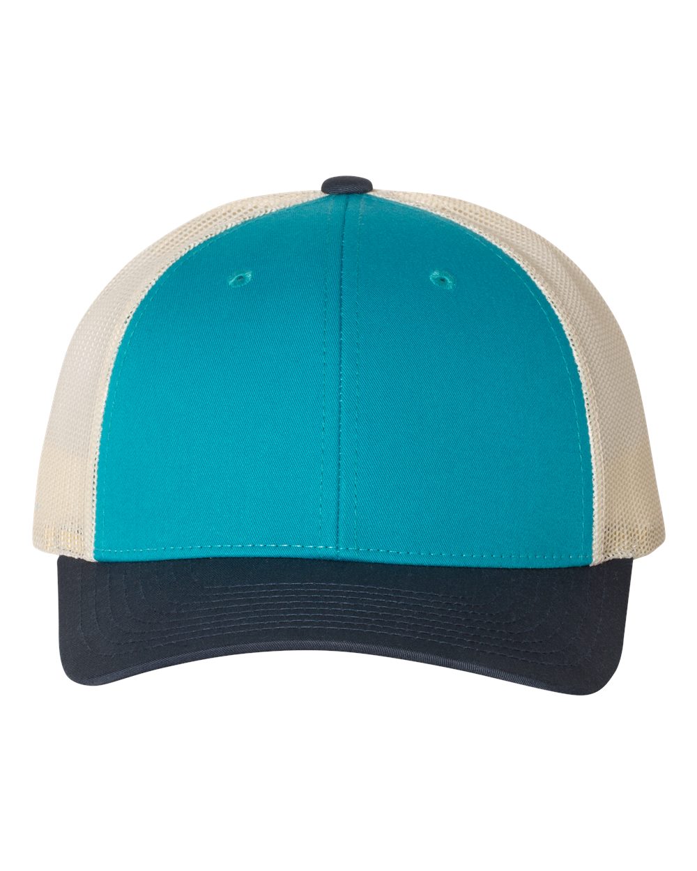 Richardson 115 Low Profile Trucker Cap - Blue Teal/Birch/Navy