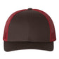 Richardson 115 Low Profile Trucker Cap - Coffee/Claret
