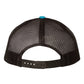 Richardson 115 Low Profile Trucker Cap - Cyan/Black