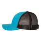 Richardson 115 Low Profile Trucker Cap - Cyan/Black