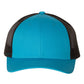 Richardson 115 Low Profile Trucker Cap - Cyan/Black
