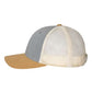 Richardson 115 Low Profile Trucker Cap - Heather Grey/Birch/Gold