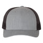 Richardson 115 Low Profile Trucker Cap - Heather Grey/Dark Charcoal